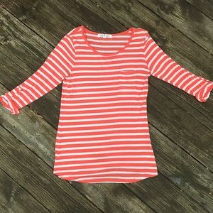 Juniors Pink Rose Top